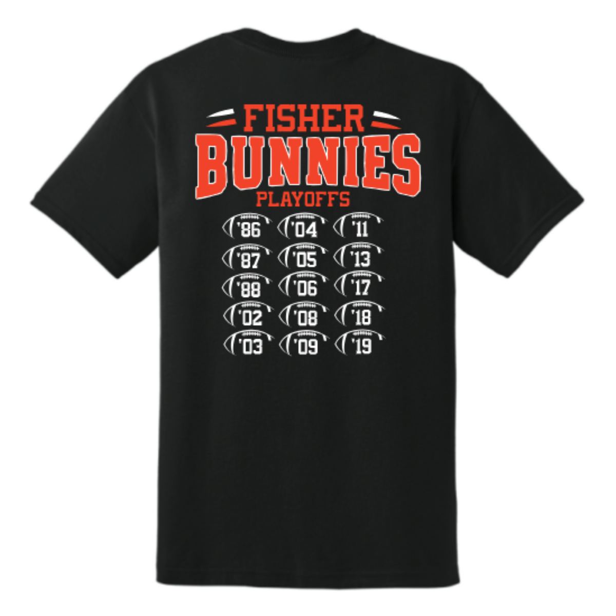 Fisher Bunnies Football 80 Years T-Shirt