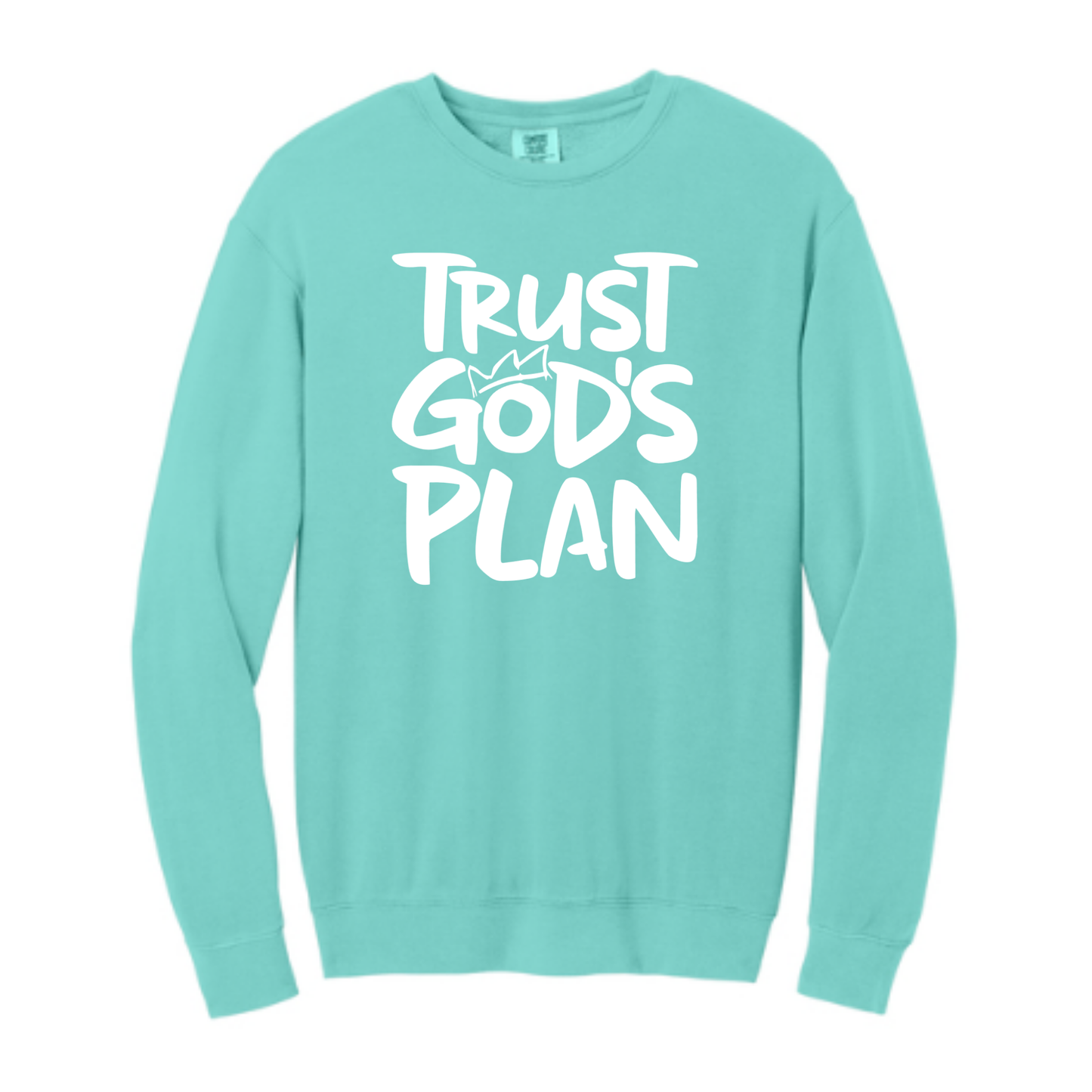 Trust God's Plan - Comfort Colors® Lightweight Crewneck Sweatshirt