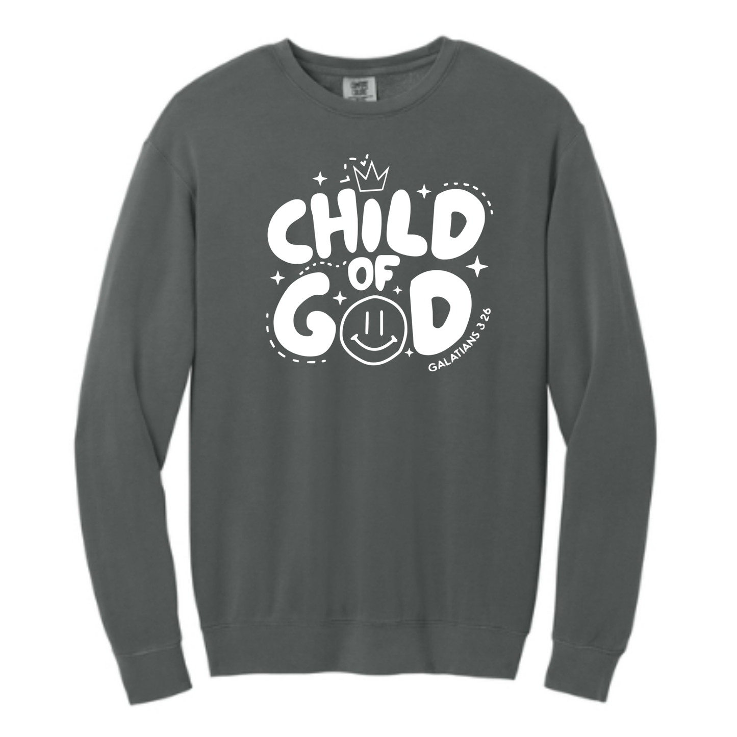 Child of God - Comfort Colors® Lightweight Crewneck Sweatshirt