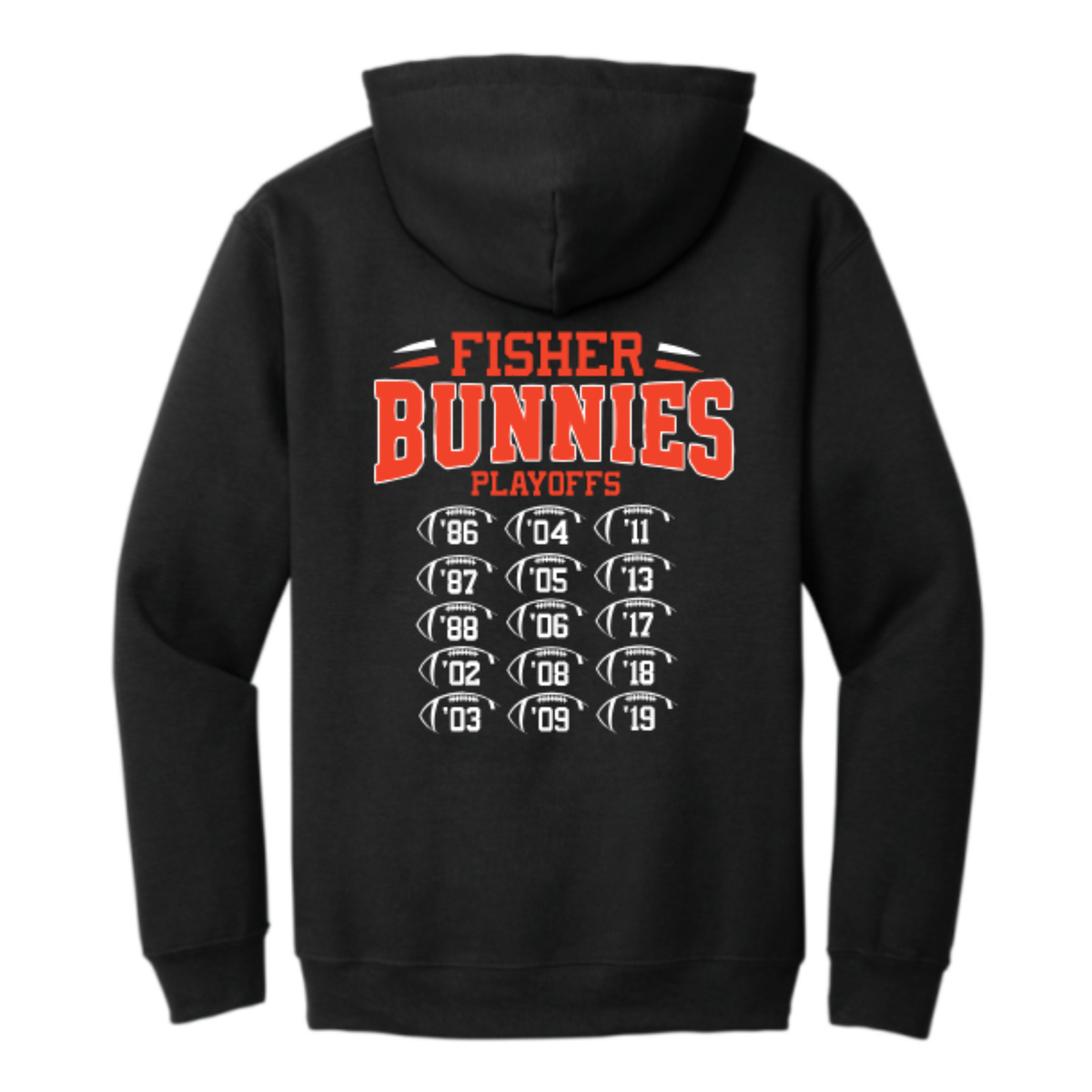 Fisher Bunnies Football 80 Years Hooded Sweatshirt
