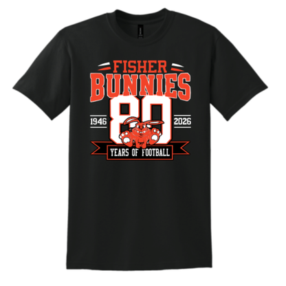 Fisher Bunnies Football 80 Years T-Shirt
