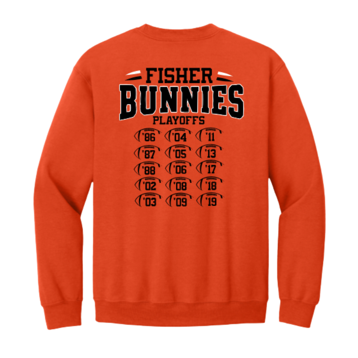 Fisher Bunnies Football 80 Years Crewneck Sweatshirt