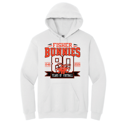 Fisher Bunnies Football 80 Years Hooded Sweatshirt