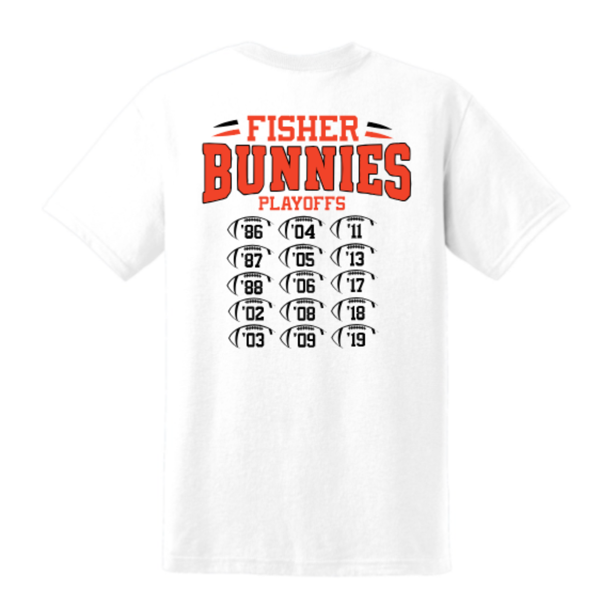 Fisher Bunnies Football 80 Years T-Shirt