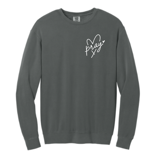 Pray - Comfort Colors® Lightweight Crewneck Sweatshirt