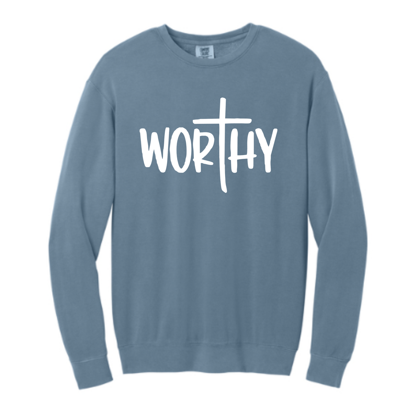 Worthy - Comfort Colors®&nbsp;Lightweight Crewneck Sweatshirt