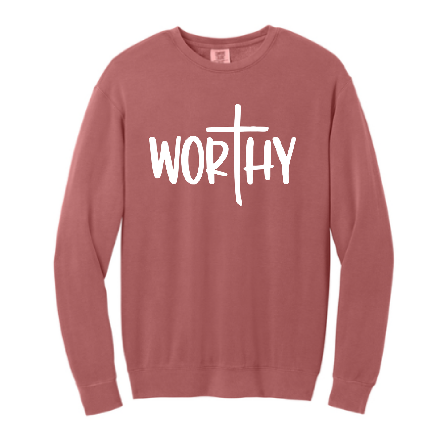 Worthy - Comfort Colors®&nbsp;Lightweight Crewneck Sweatshirt
