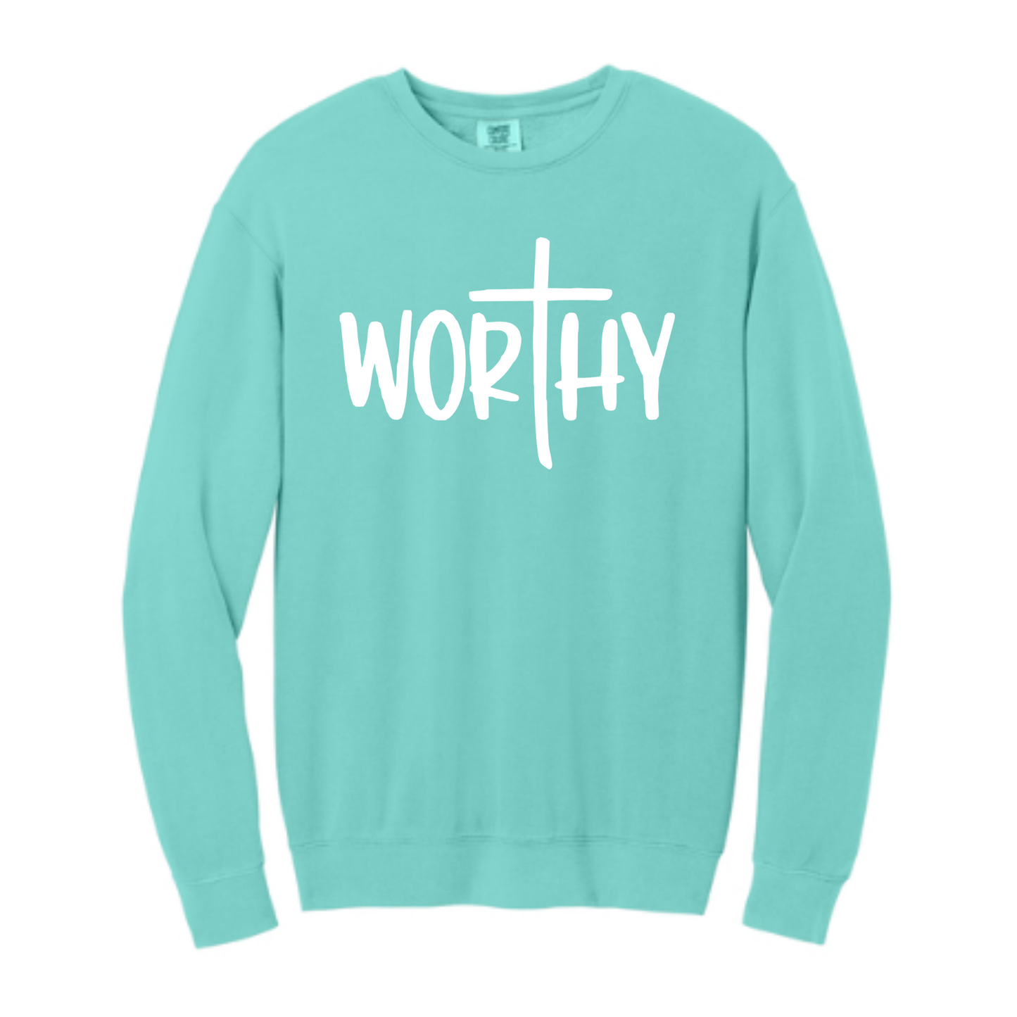 Worthy - Comfort Colors®&nbsp;Lightweight Crewneck Sweatshirt