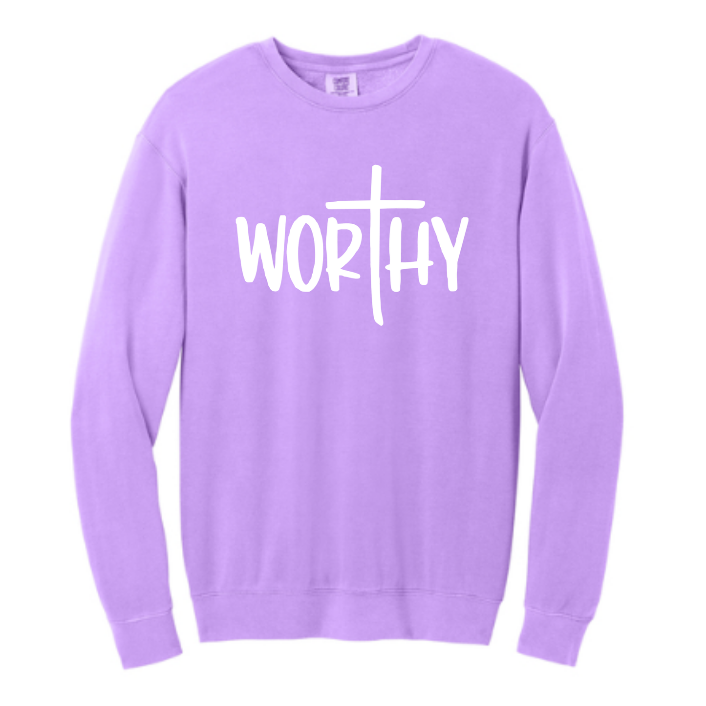Worthy - Comfort Colors®&nbsp;Lightweight Crewneck Sweatshirt