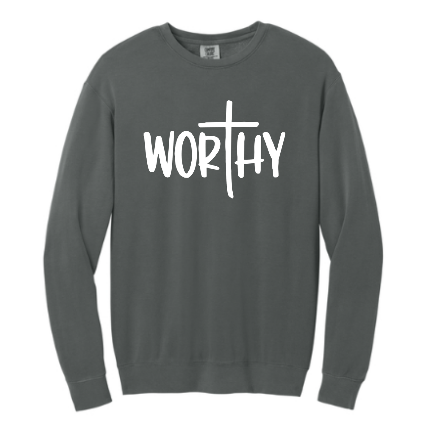 Worthy - Comfort Colors®&nbsp;Lightweight Crewneck Sweatshirt